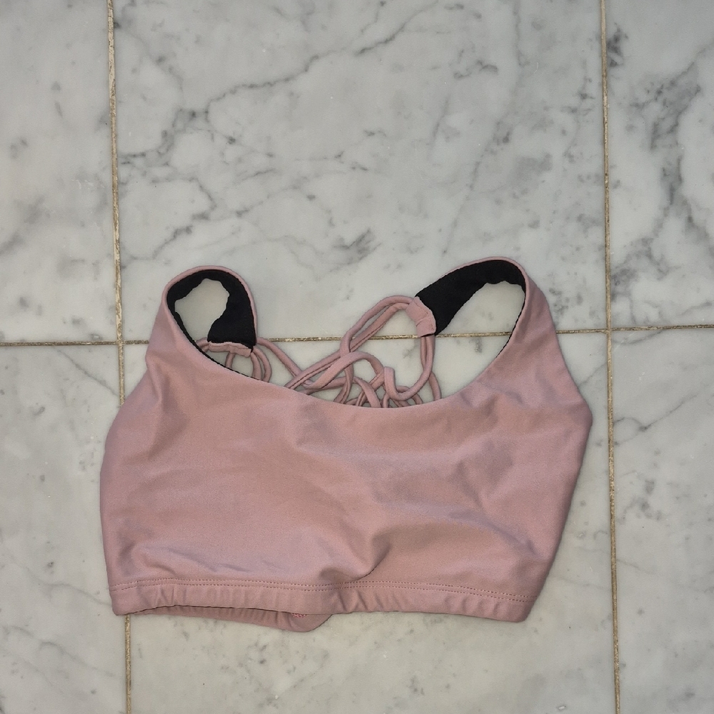 Onzie Mauve Strappy Sports Bra